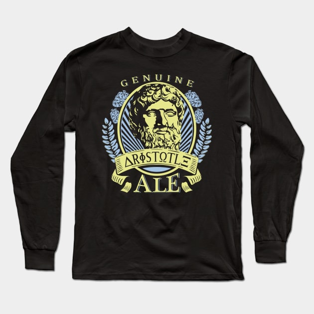 Aristotle Philosophy Beer Design Long Sleeve T-Shirt by Get Hopped Apparel